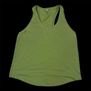Lululemon Align Hip Length Racerback Green Tank Top Size Large